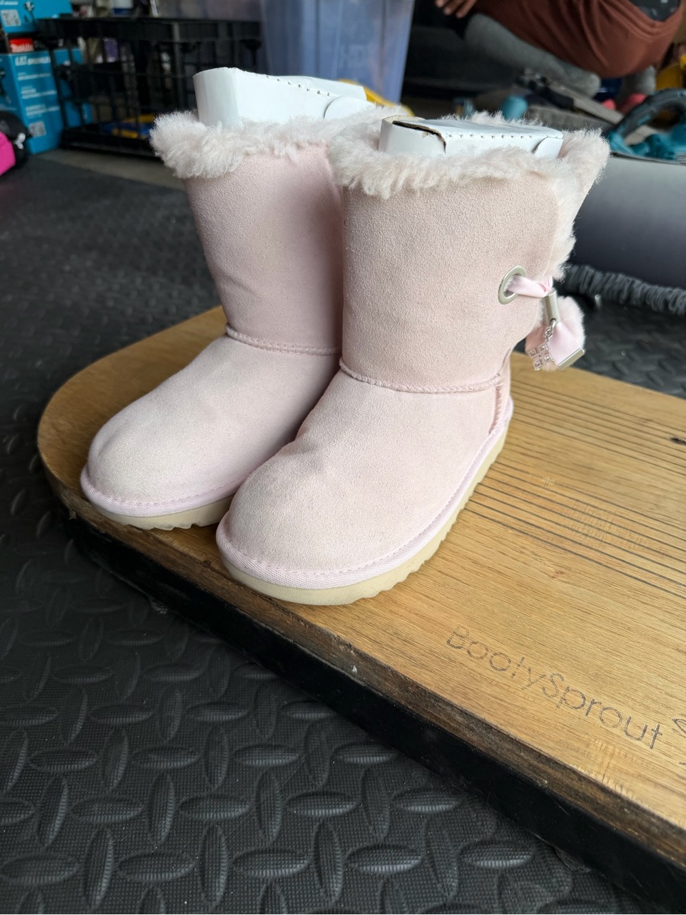 UGG Pink Shearling Lined Boots